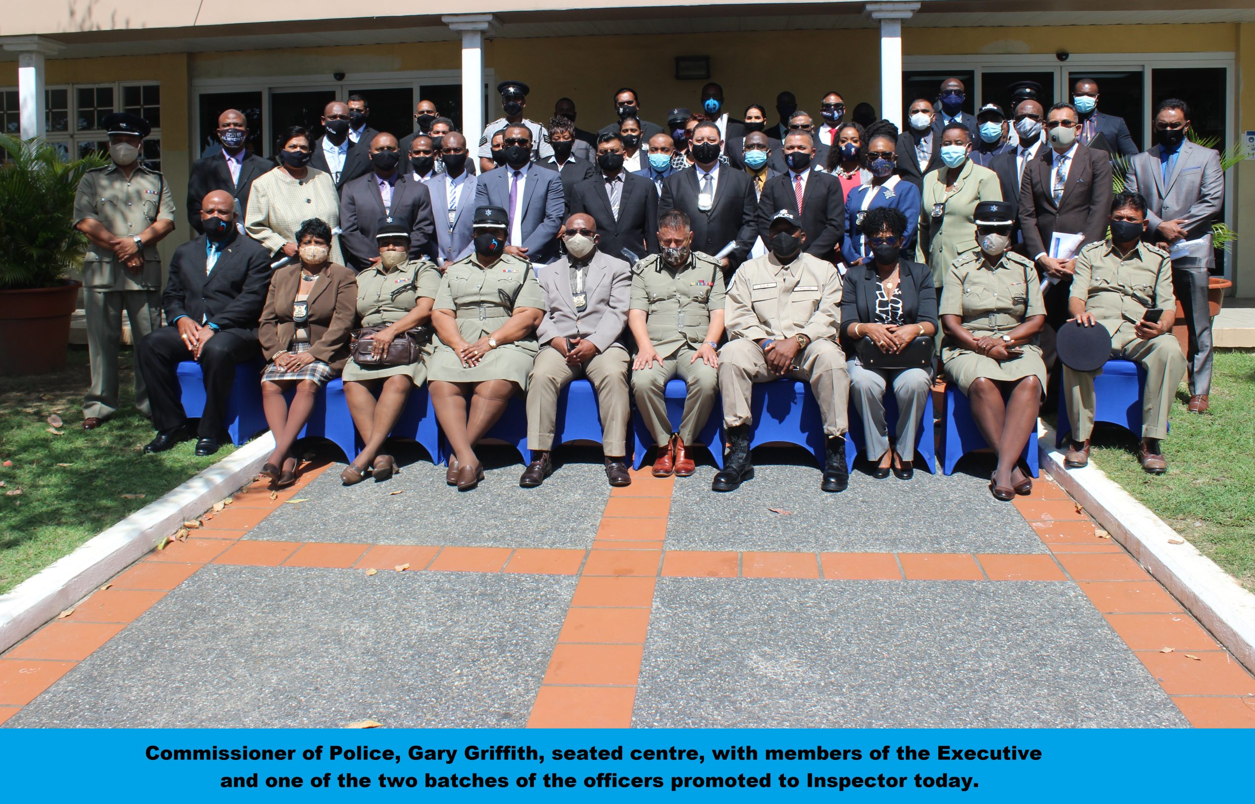 CoP with Members of TTPS Executive and Officers Promoted to Inspector on 16.12.2020
