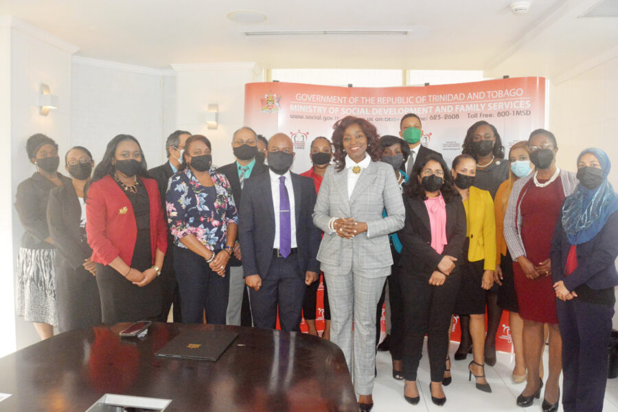 Minister Donna Cox with Inter-Ministerial Social Research Council (IMRC)