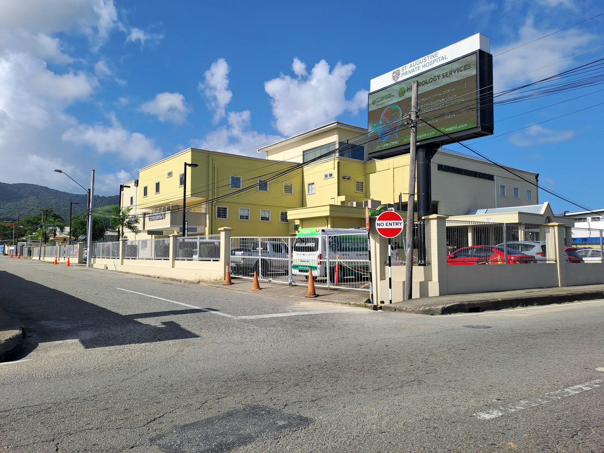 A No Entry Sign at the southern end of Austin Street in St Augustine on Sunday. AZP News/Prior Beharry