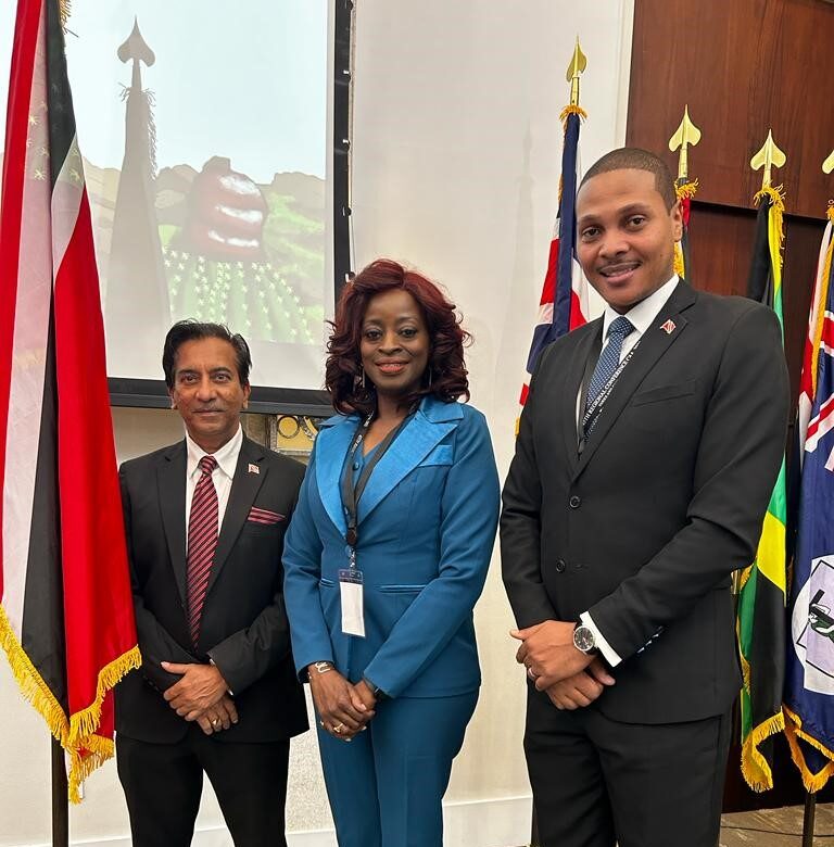 T&T attendees: President of the Senate Nigel De Freitas, Minster of Social Development and Family Services Donna Cox and Independent Senator Dr Varma Deyalsingh
