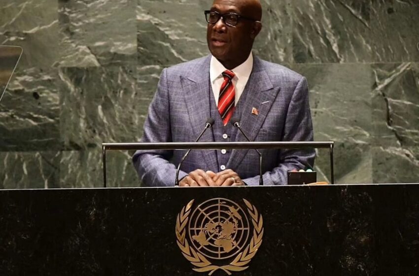  Rowley To UN: Gun Crisis in Caribbean