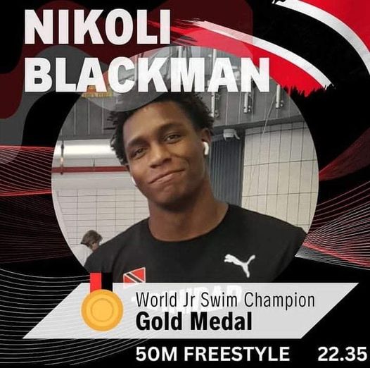 Blackman Takes World Jr Gold in 50M Freestyle AZP News