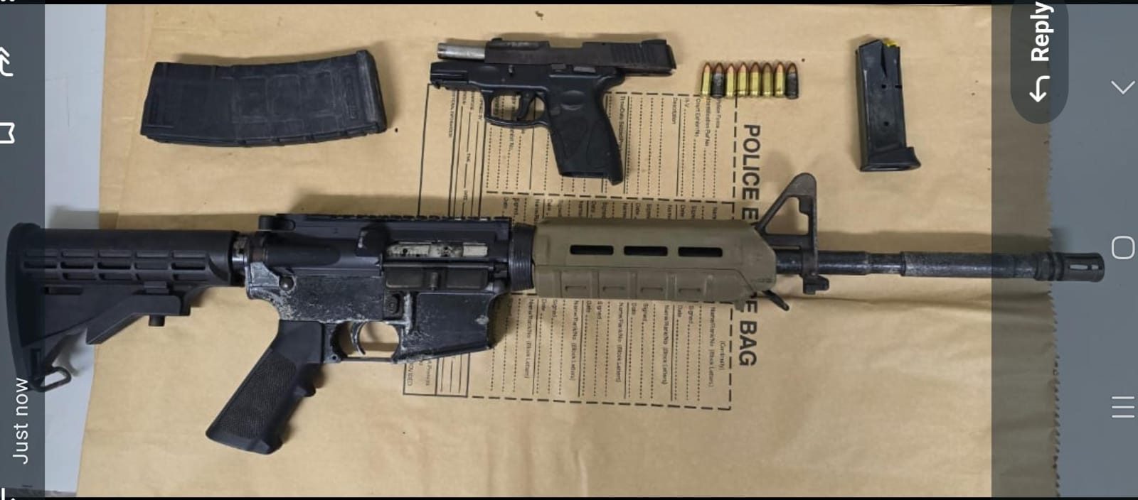 Photo 1- AR-15 Rifle, Pistol and Ammunition Seized in ED on 14.08.2024
