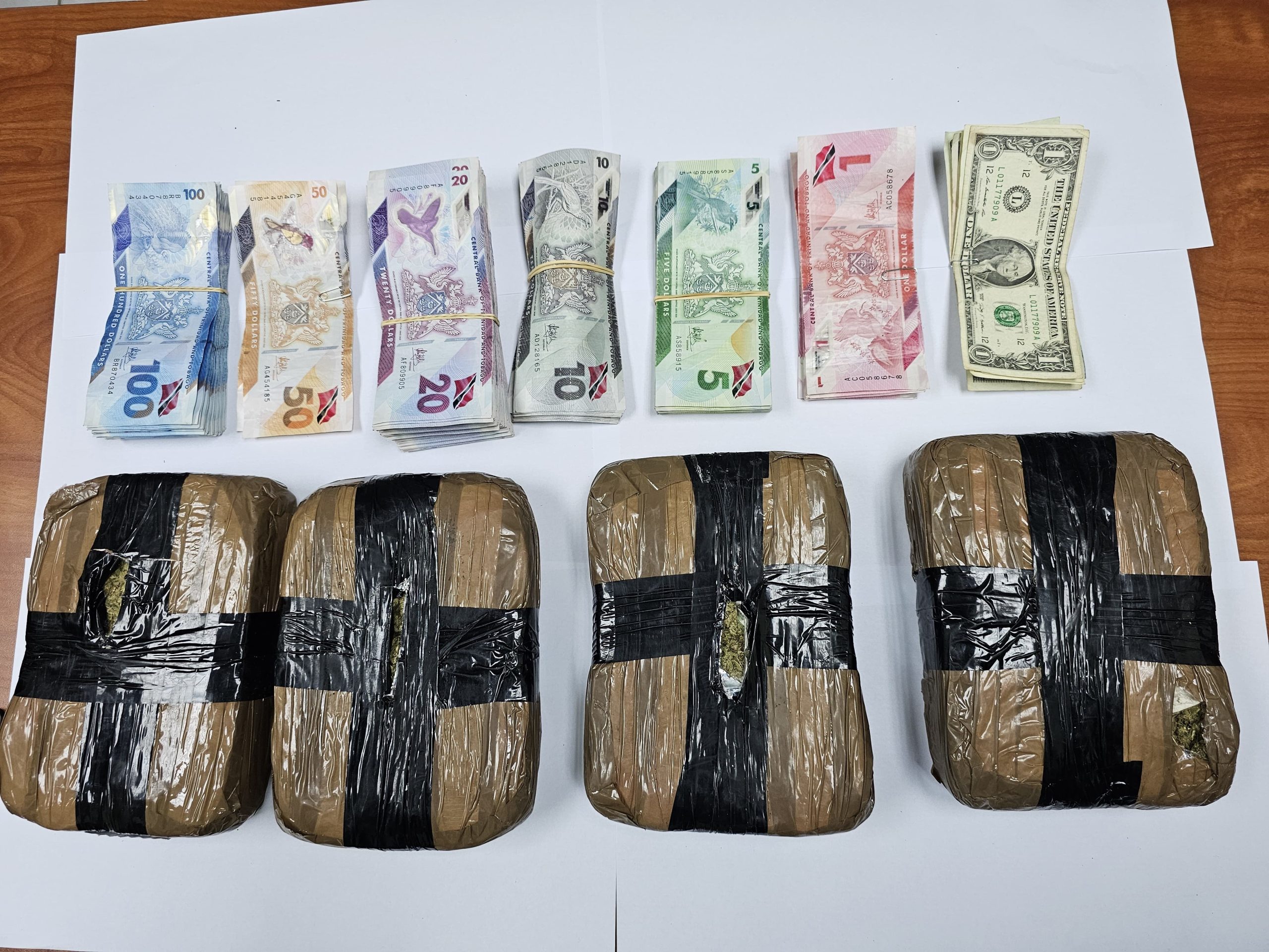 Photo 1 - Narcotics and Cash Seized in Tobago Division on 02.10.2024