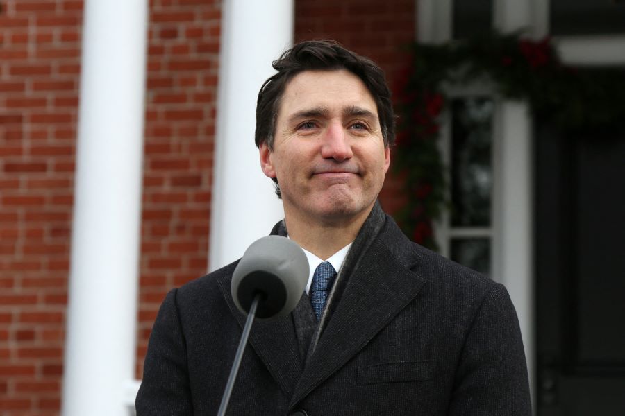 Caption: Canadian Prime Minister Justin Trudeau. AFP/Dave Chan