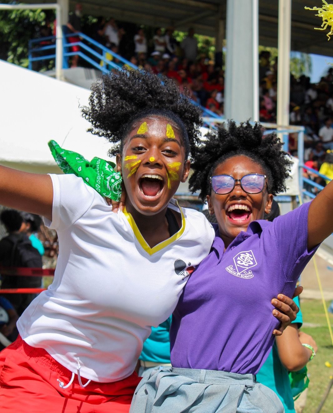 Caption: Having fun at St Joseph's Convent, San Fernando. AZP/Sue-Ann Wayow