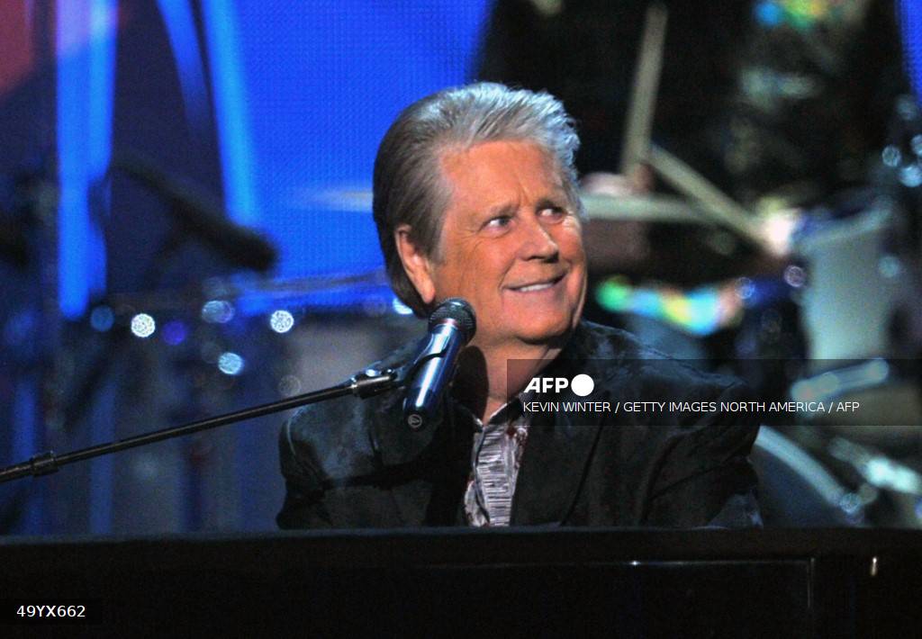 Caption: Musician Brian Wilson of The Beach Boys performs onstage at the 54th Annual GRAMMY Awards held at Staples Center in Los Angeles, California, on February 12, 2012