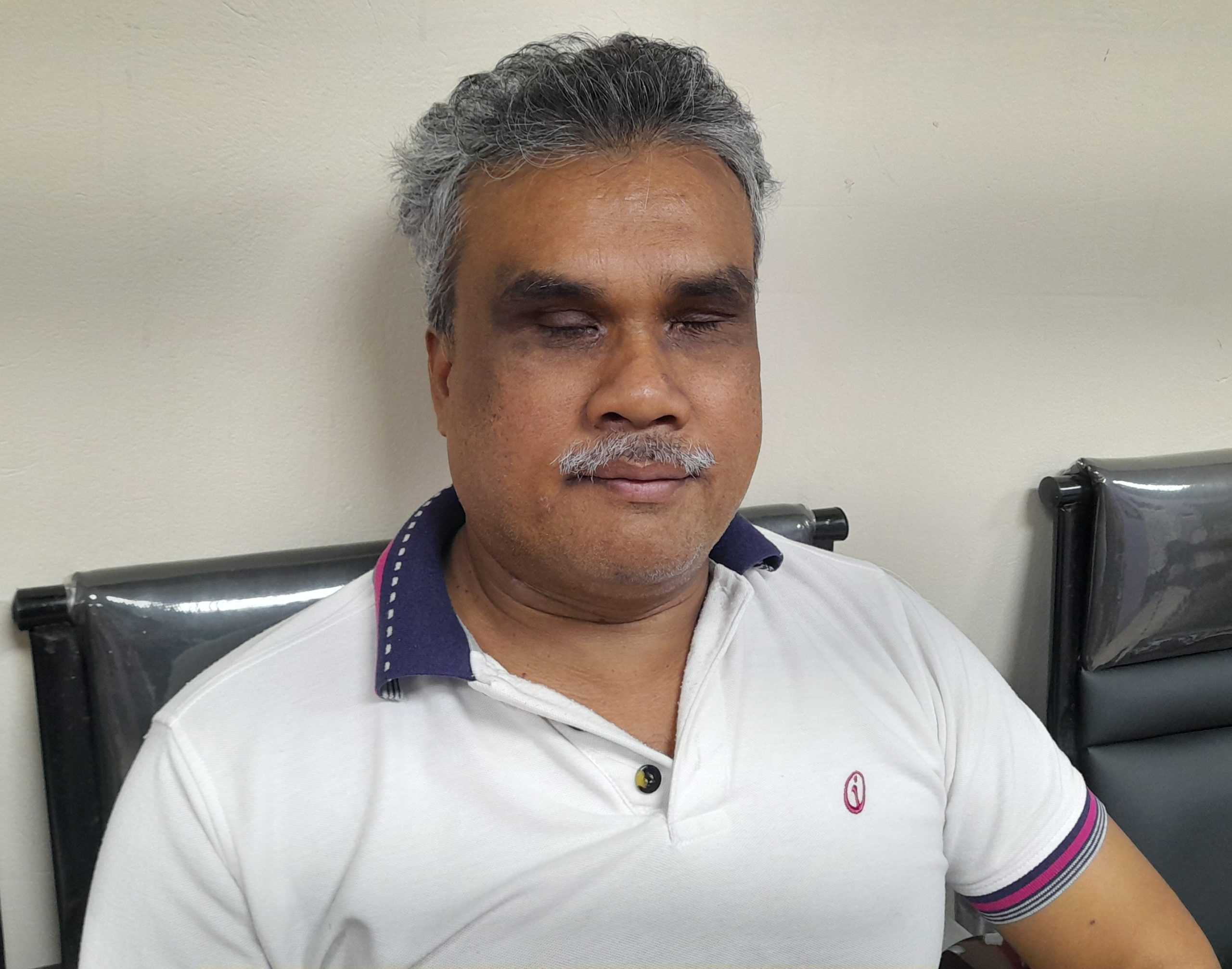 Caption: Executive Officer of the Trinidad and Tobago Blind Welfare Association Kenneth Surratt. AZP News/Sue-Ann Wayow