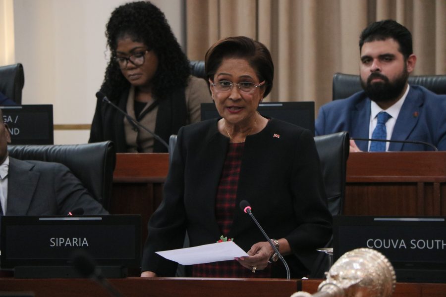 Prime Minister Kamla Persad-Bissessar. Photo: T&T Parliament