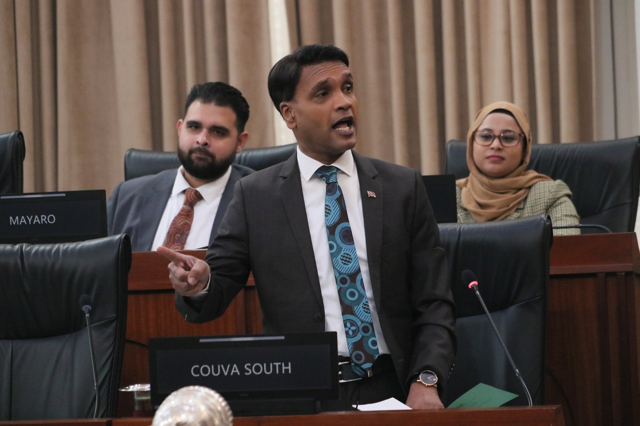 Caption; Barry Padarath. Photo T&T Parliament