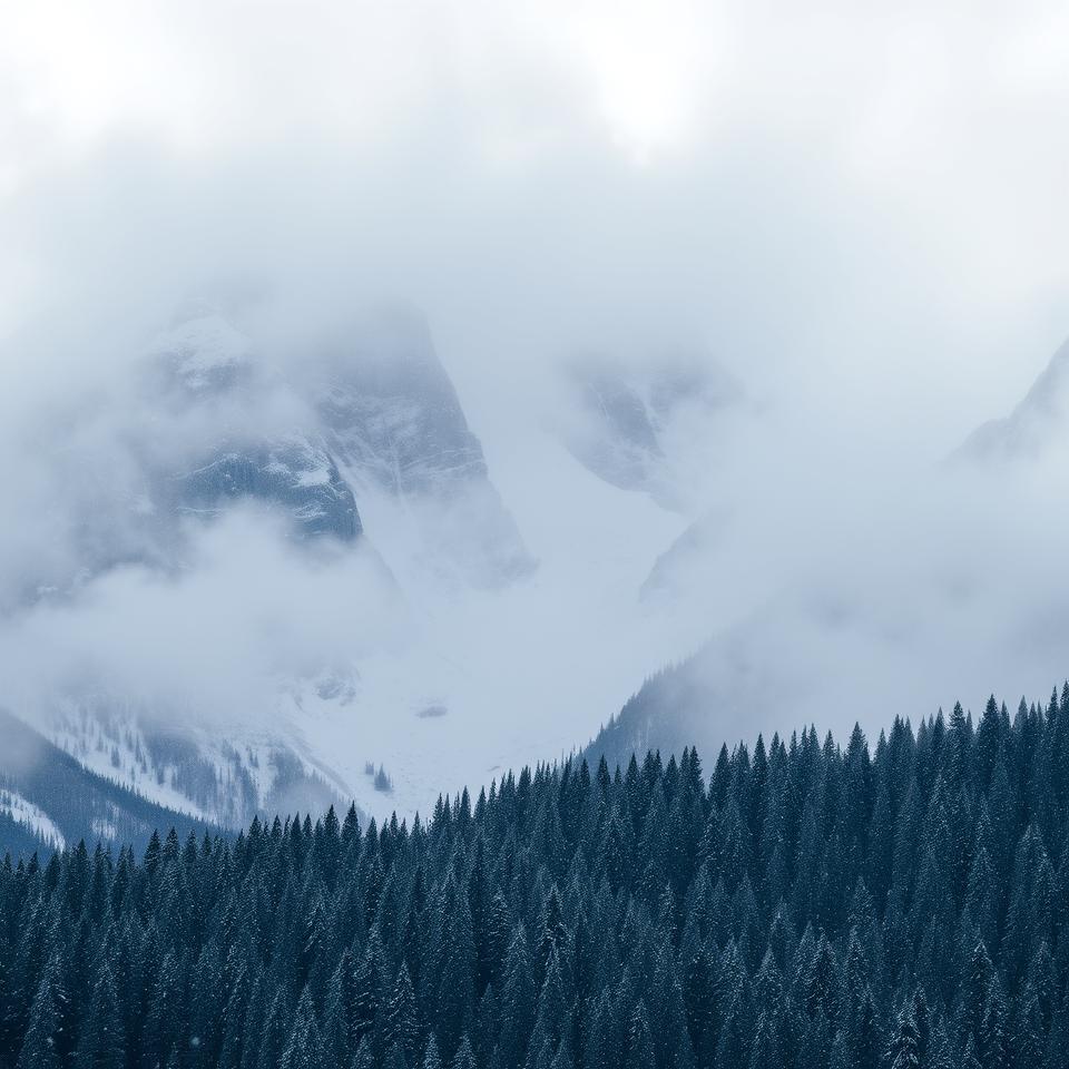 Here is the visual representation of a snowstorm in the mountains. You can see the heavy snowfall, rugged mountain peaks, and the serene atmosphere created by the winter scene. Enjoy the beauty of nature!