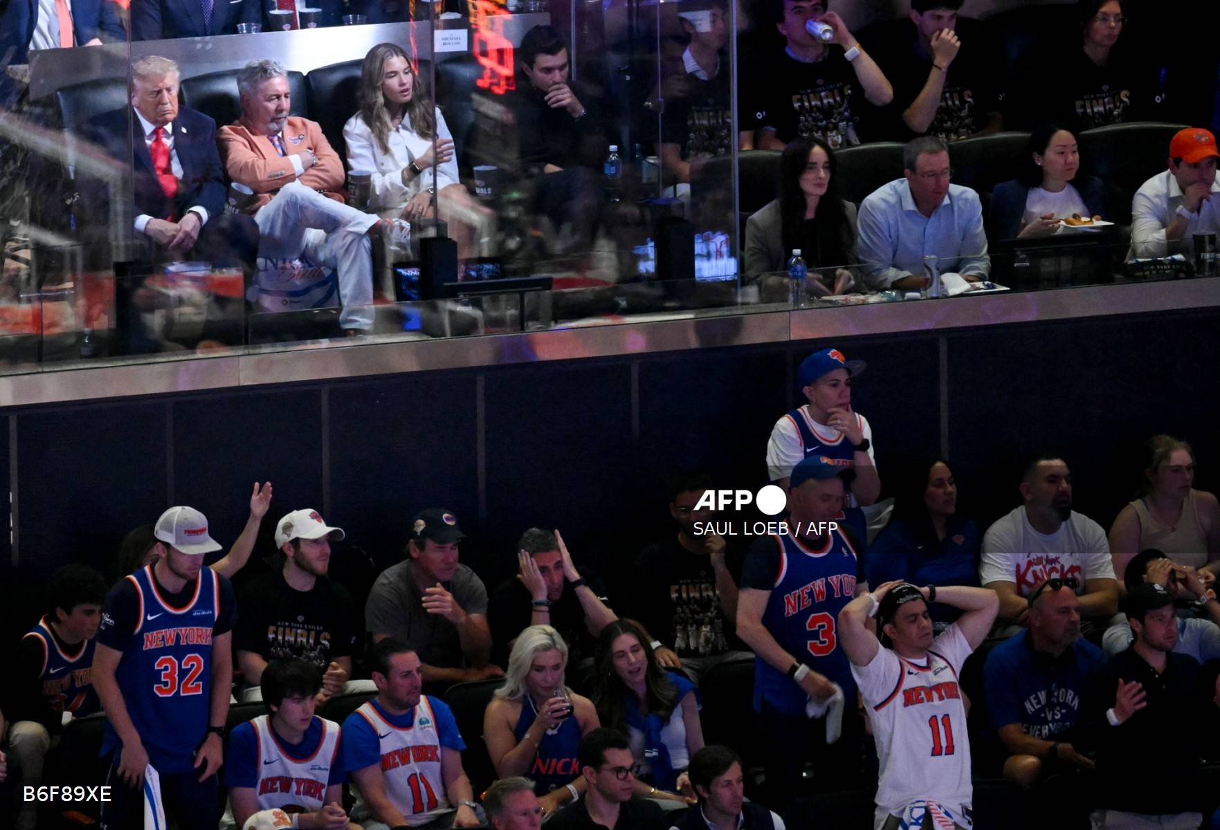 US-POLITICS-TRUMP-BASKET-NBA-FINALS