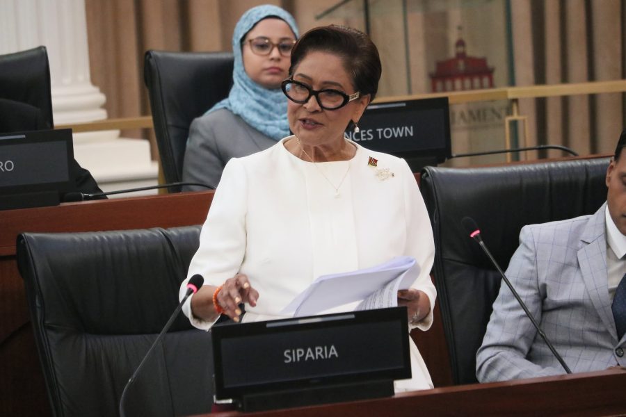 Caption: Kamla Persad-Bissessar. Photo: T&T Parliament