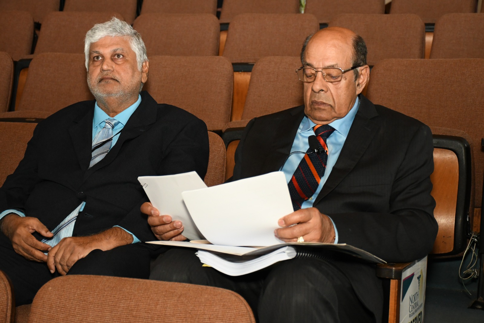 Caption: Dr Tim Gopeesingh, right, at the NCRHA’s public meeting