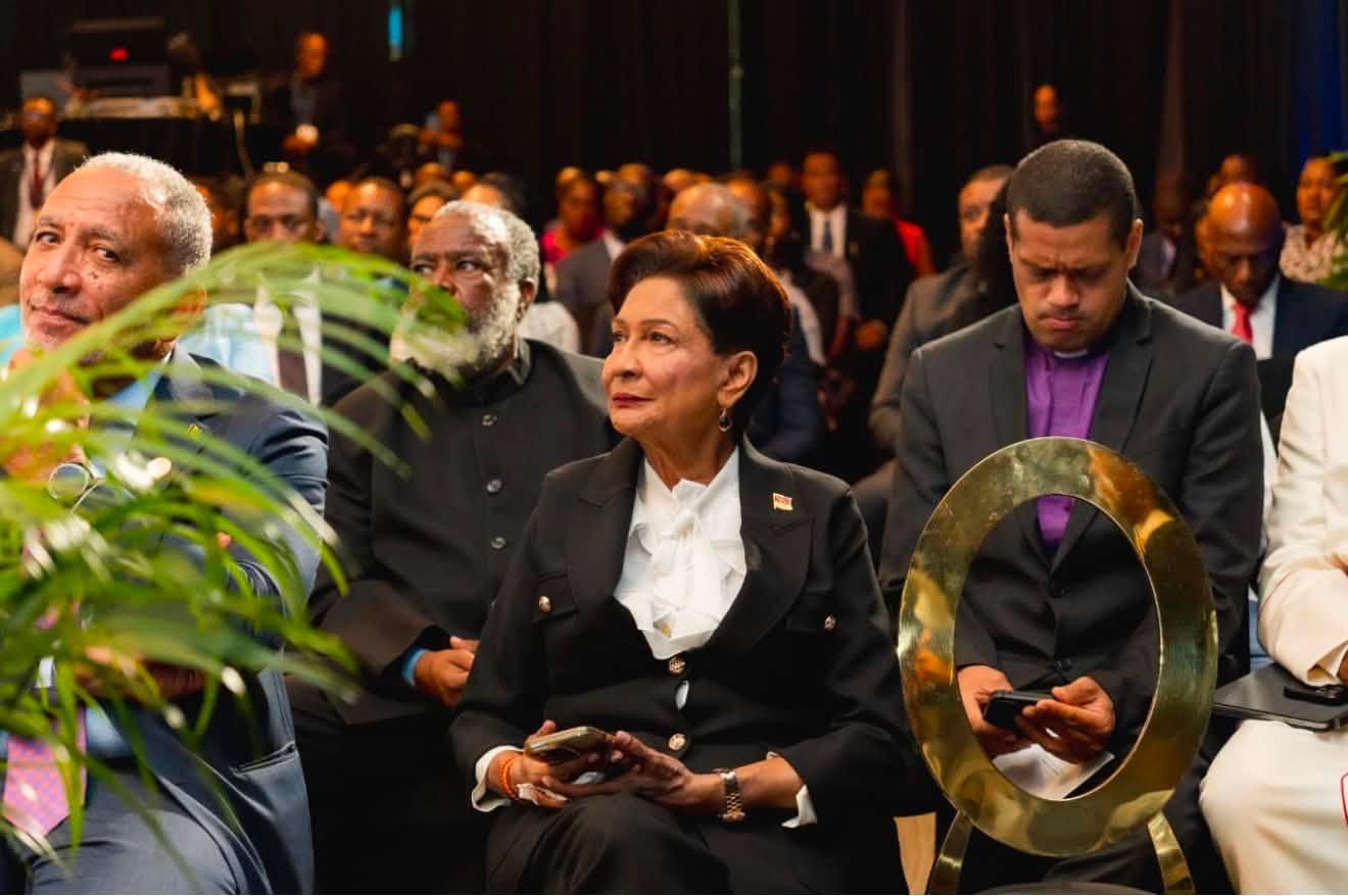 Prime Minister Kamla Persad-Bissessar at 51st Regular Meeting of the Conference of Heads of Government of CARICOM in St Lucia. Photo: Facebook/CARICOM